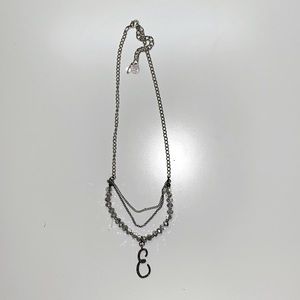 Lettered “E” necklace